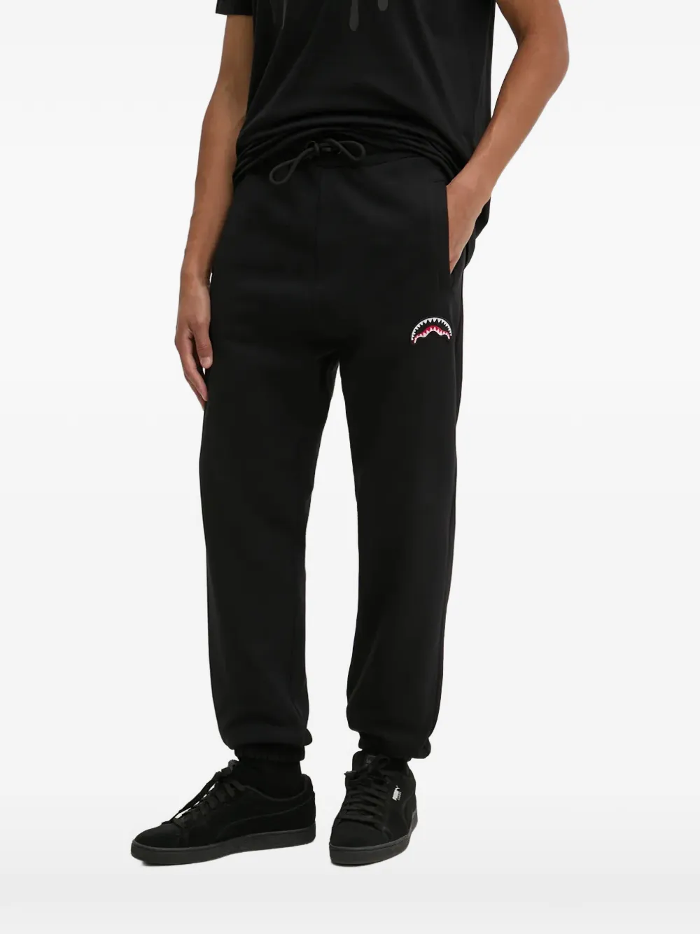 Sprayground logo-appliqué sweatpants - Nero