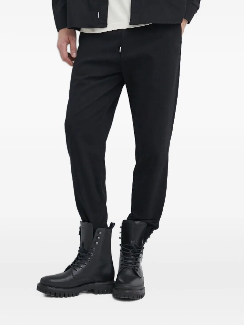 shark-patch trousers