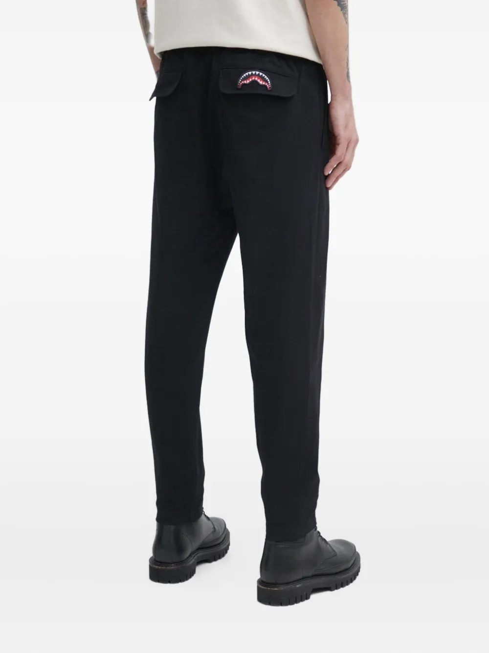 Sprayground Broek met haaienpatch - Zwart
