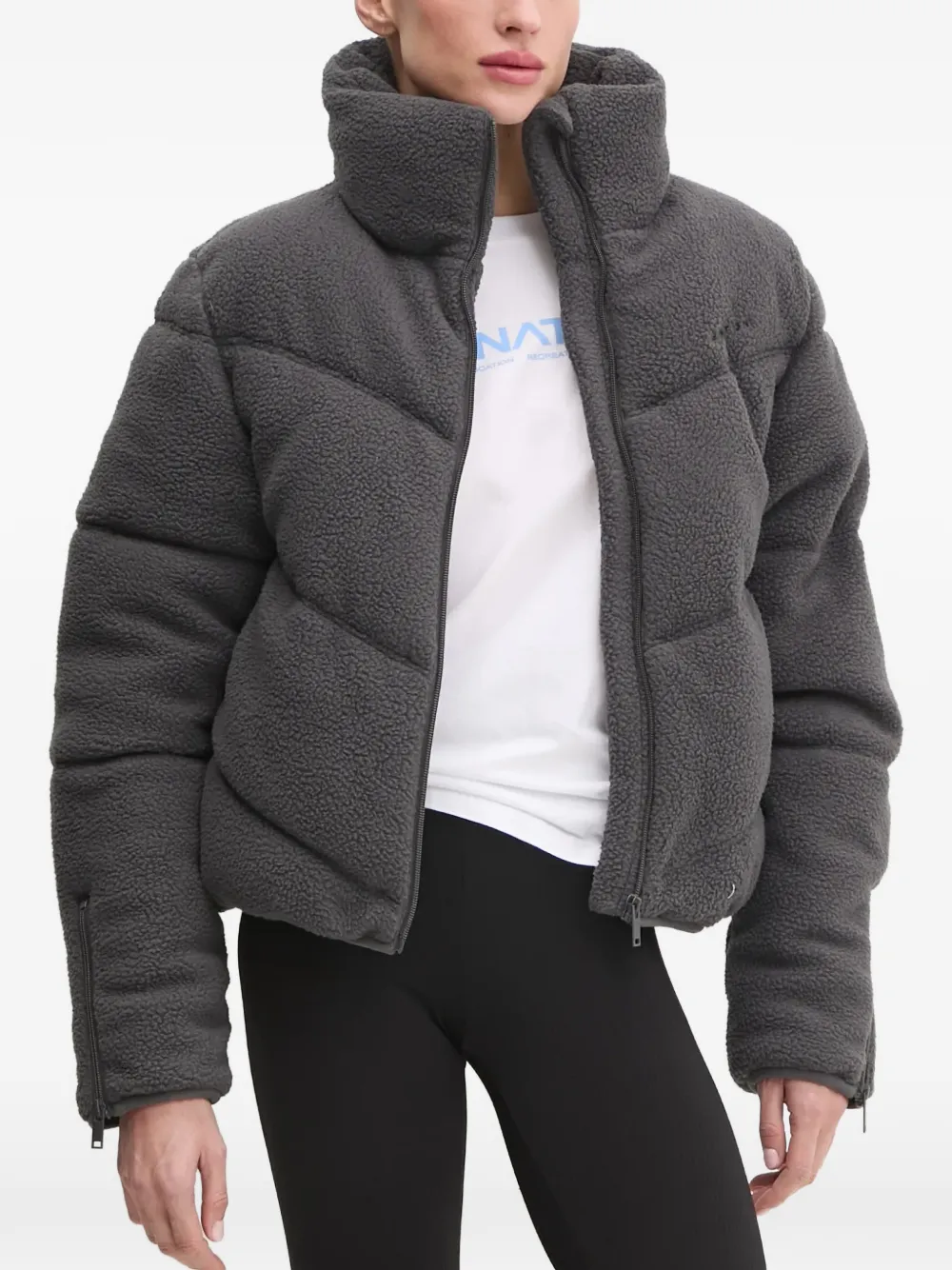 P.E Nation zip funnel-neck jacket - Grigio