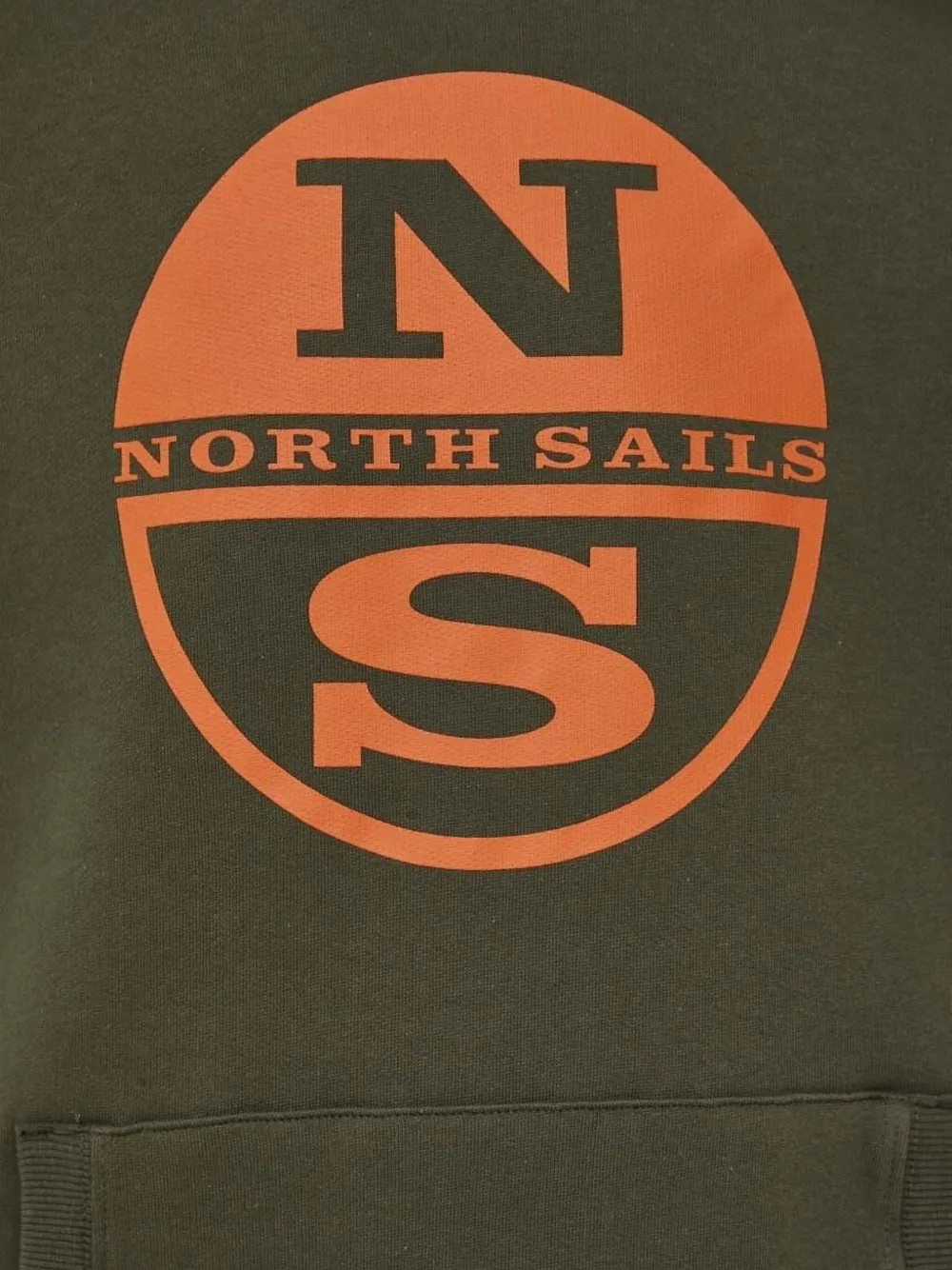 North Sails Hoodie met logoprint Groen