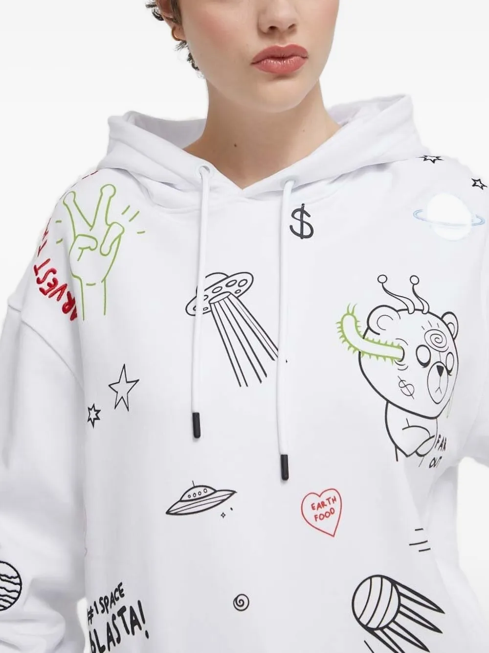 Sprayground Graphic-print Hoodie In White