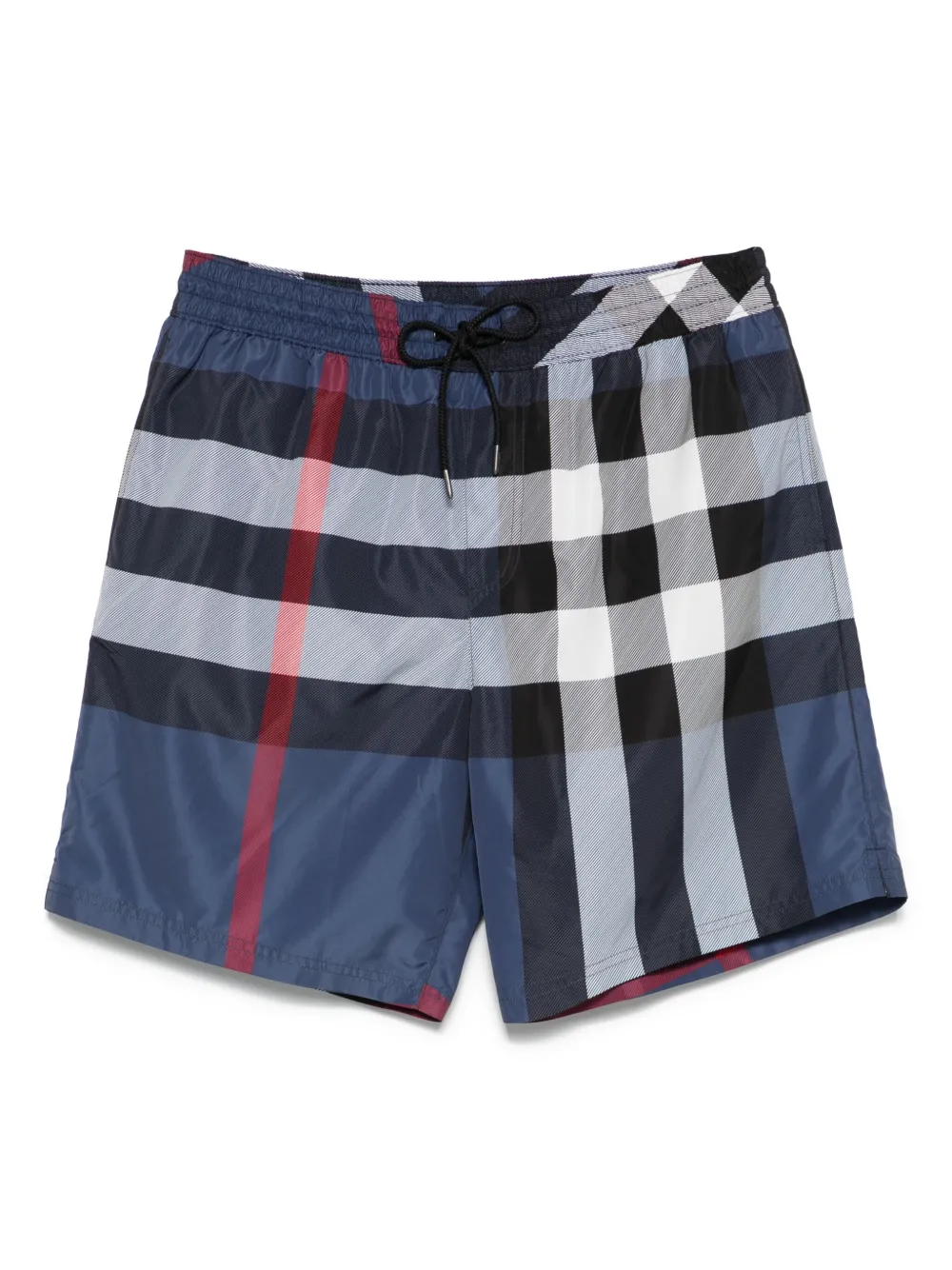 Burberry Check zwembroek met patroon Blauw