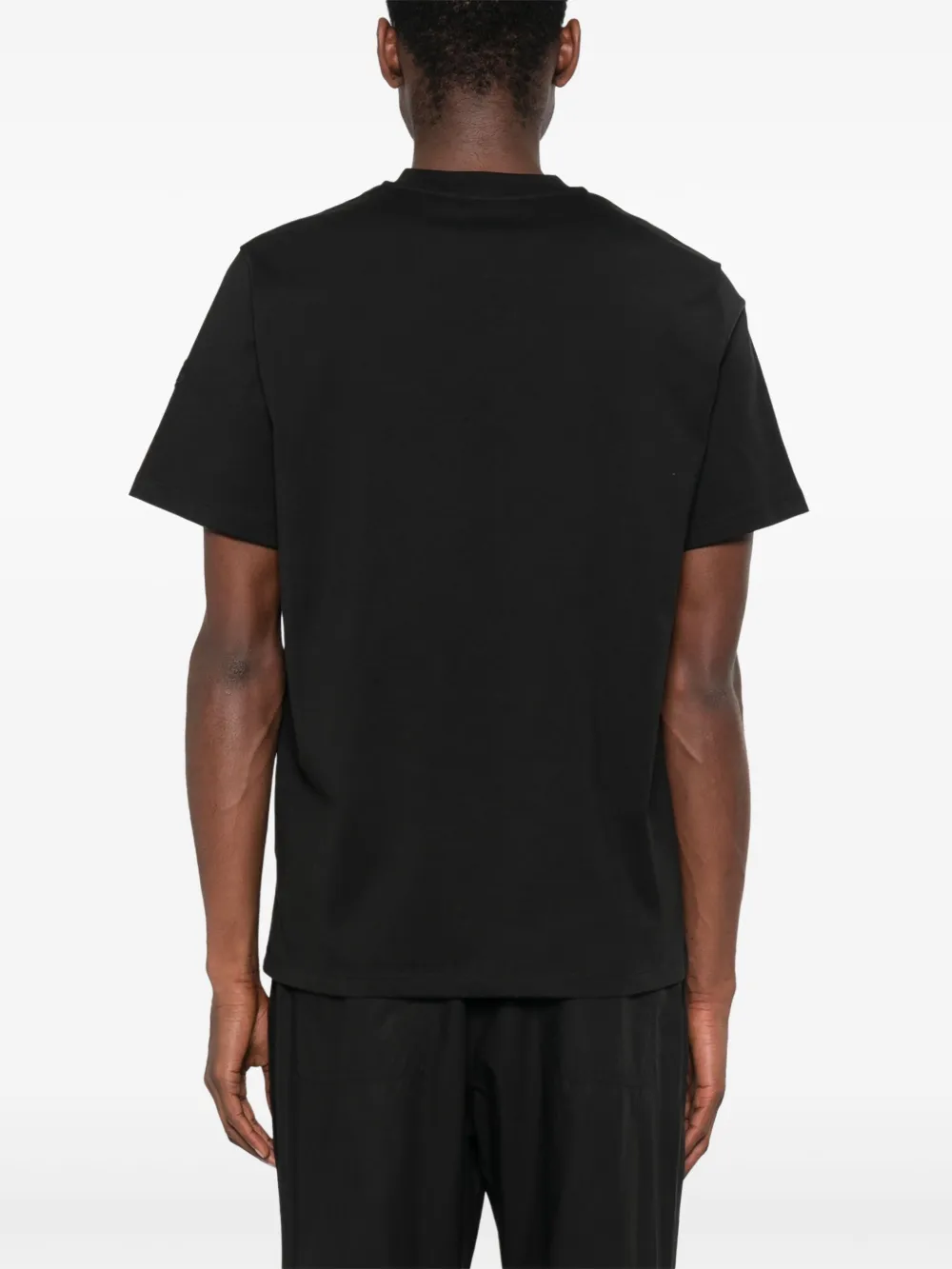 Moncler T-shirt met logoprint Zwart