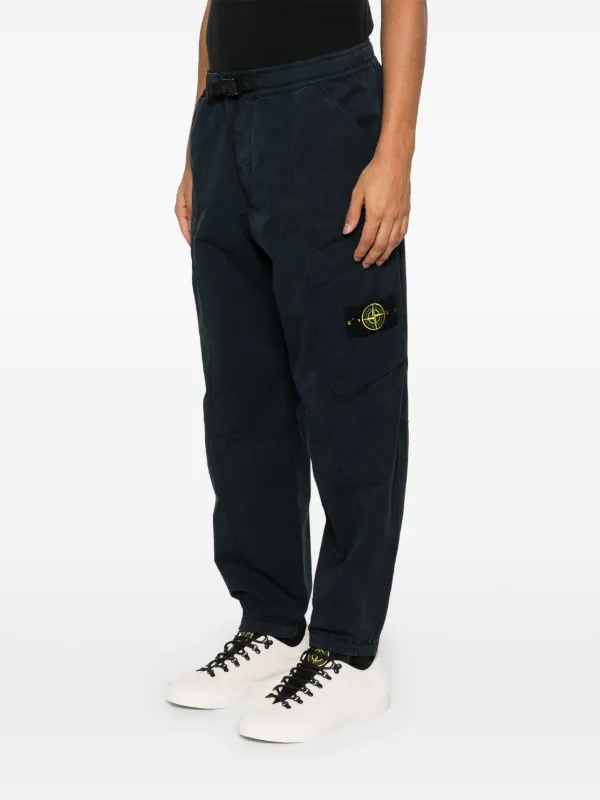 Stone Island ツイル カーゴパンツ | ブルー | FARFETCH JP