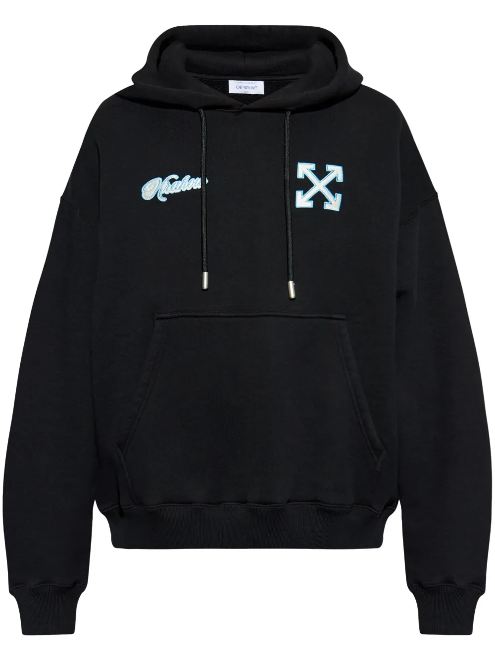 Off-White Hoodie met Arrows-print Zwart