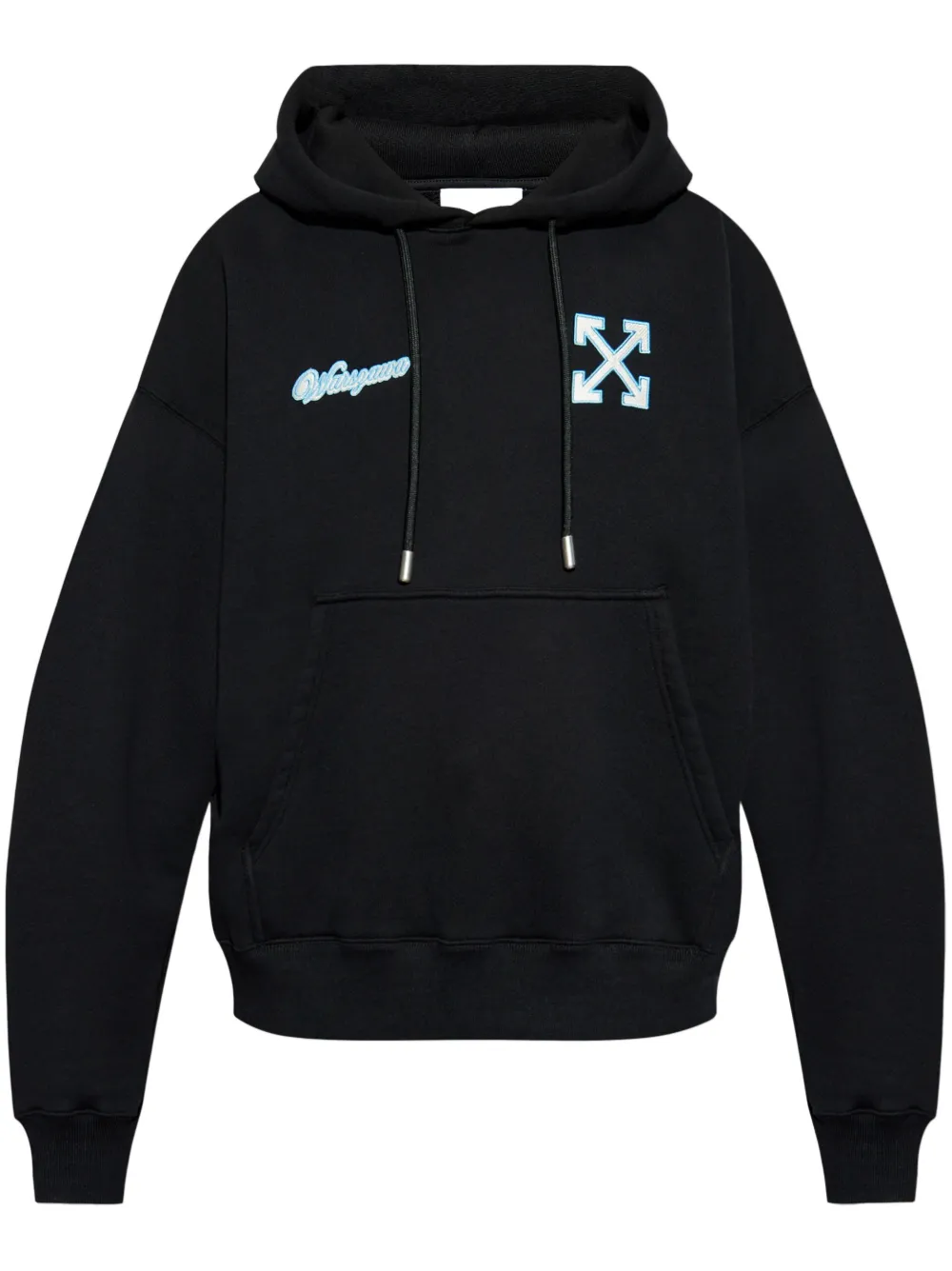 Off-White Hoodie met Arrows-borduurwerk Zwart