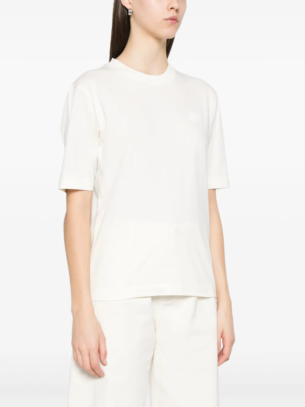 Moncler T-shirt met logo Wit