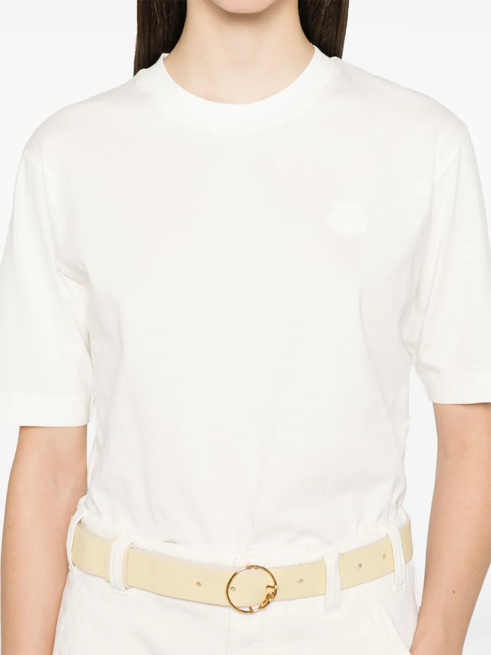 Moncler T-shirt met logo Wit