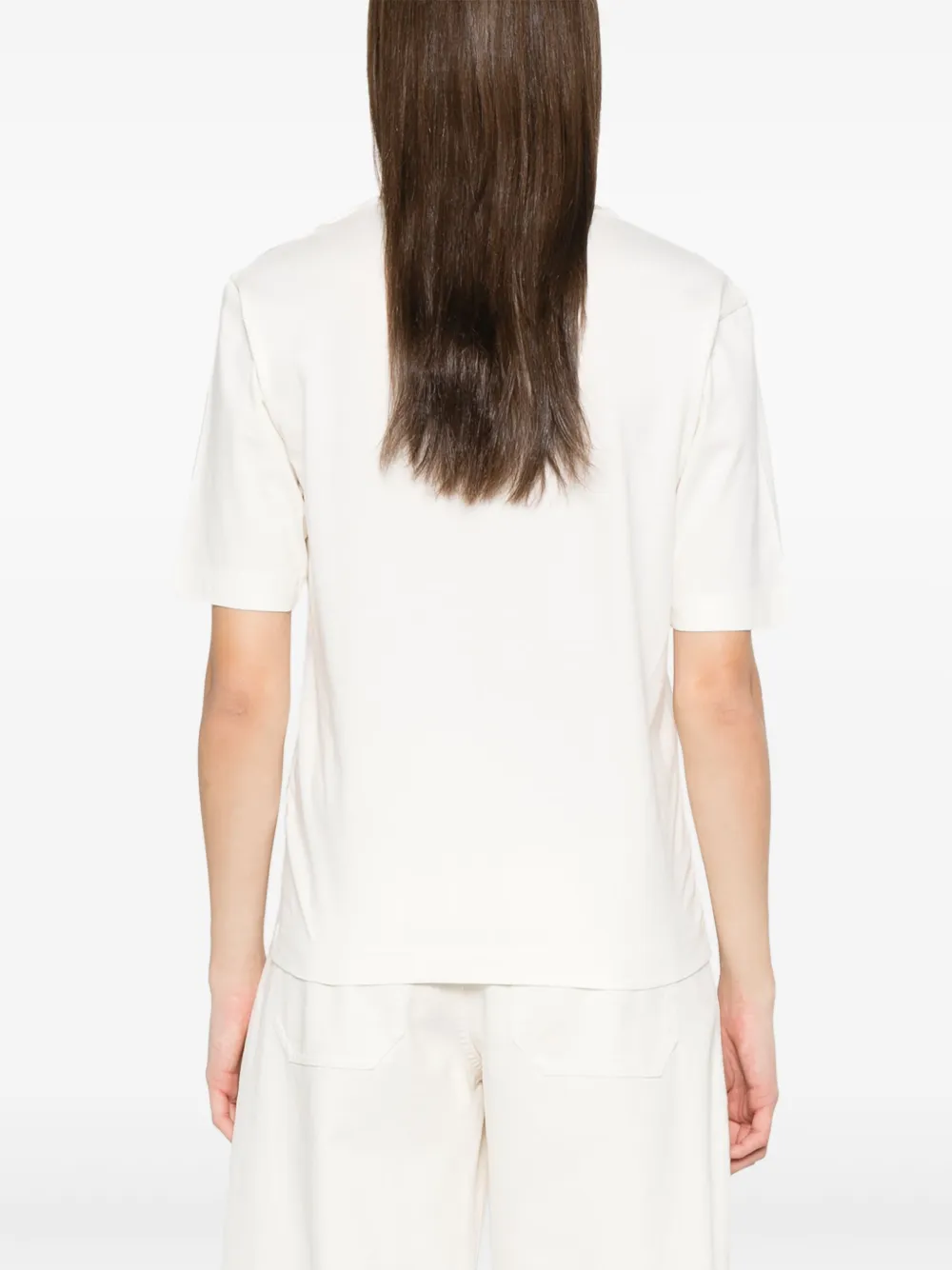 Moncler T-shirt met logo Wit
