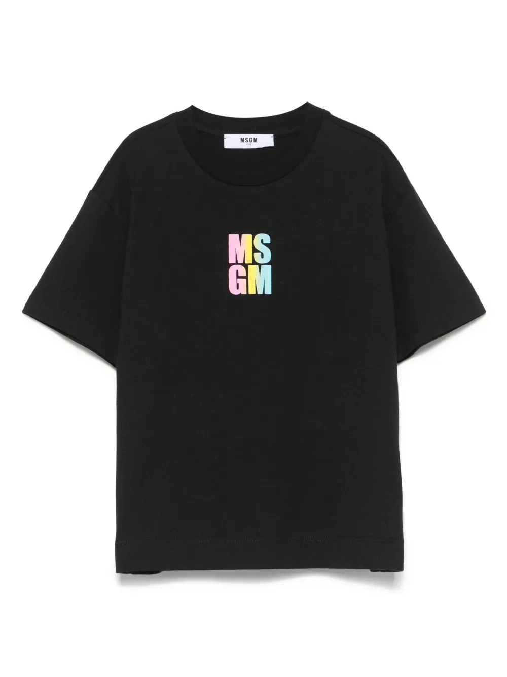 MSGM Kids T-shirt met logoprint Zwart