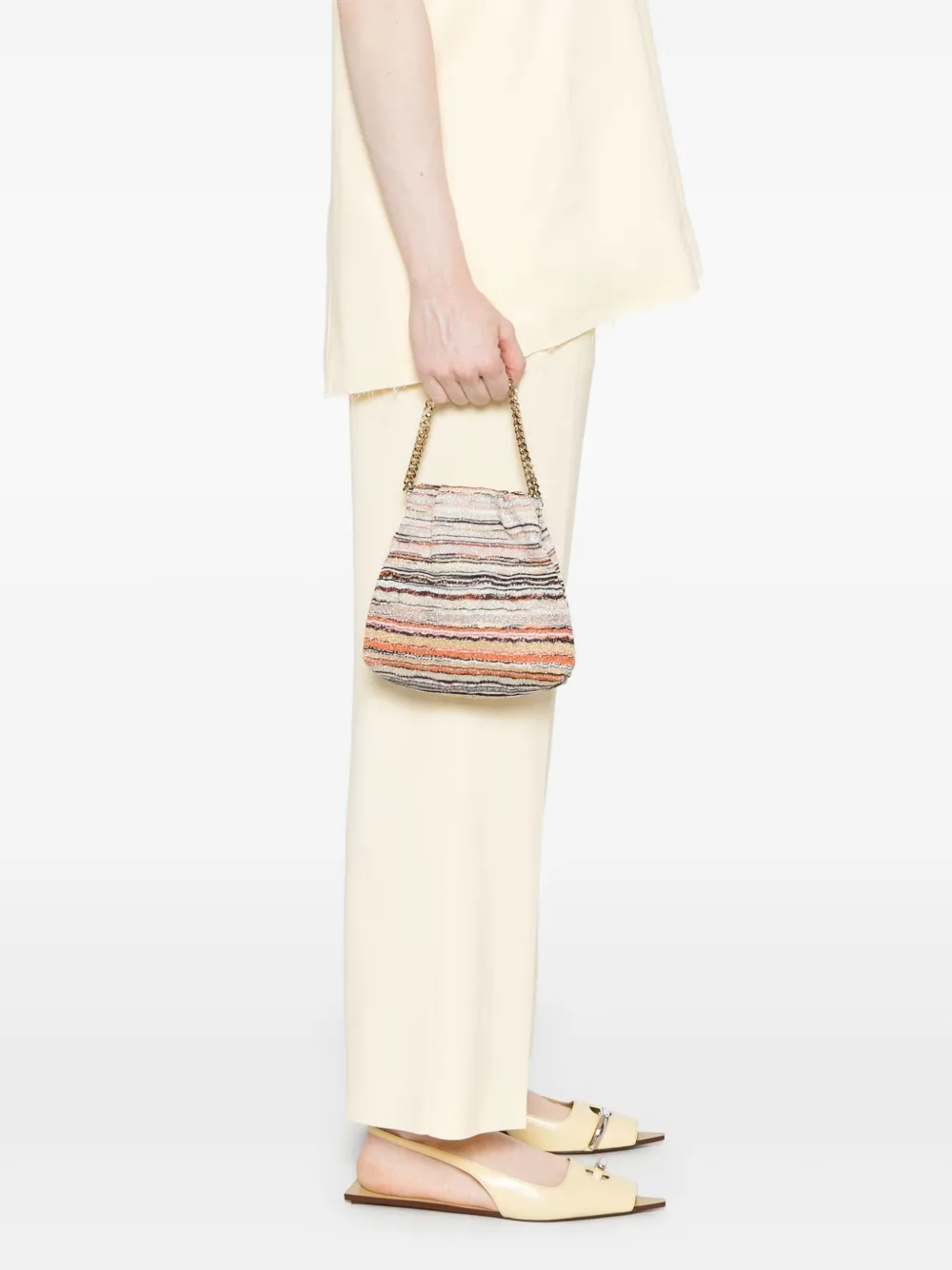 Missoni Gestreepte shopper - Beige