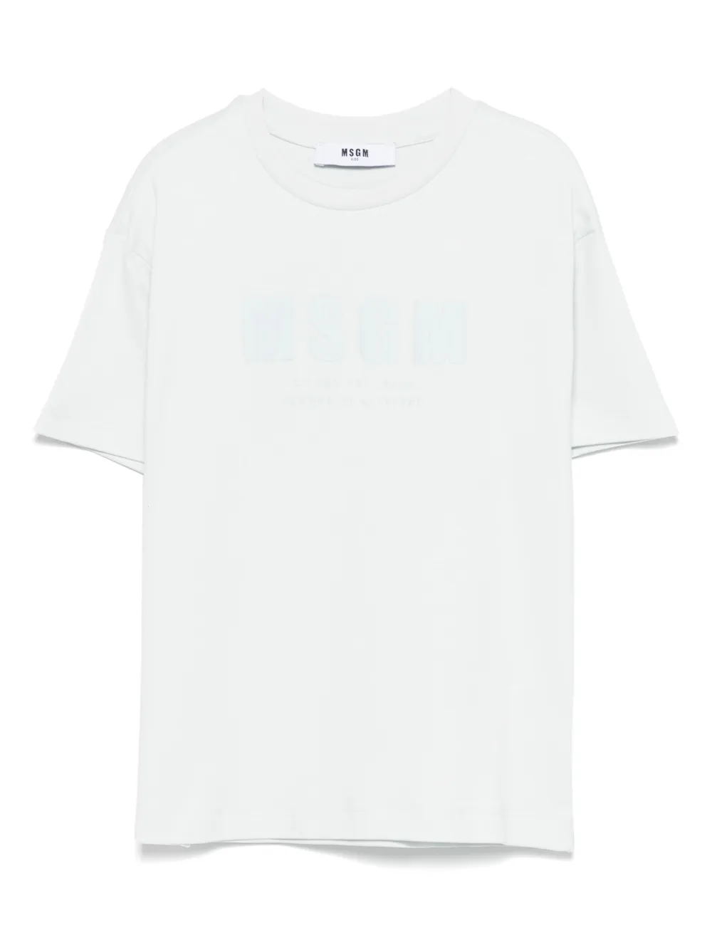 MSGM Kids T-shirt con logo - Blu