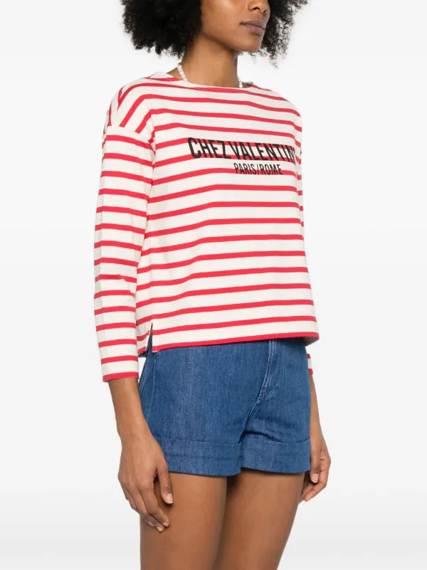 【関税&送料込】Valentino Garavani Shirts Red Valentino Garavani Chez-print T-shirt | Red | FARFETCH CH