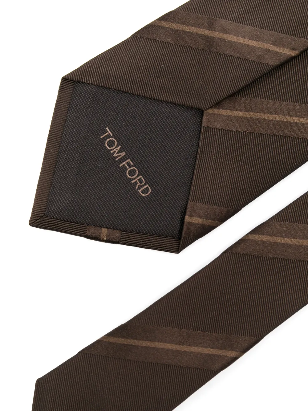 TOM FORD striped tie - Bruin