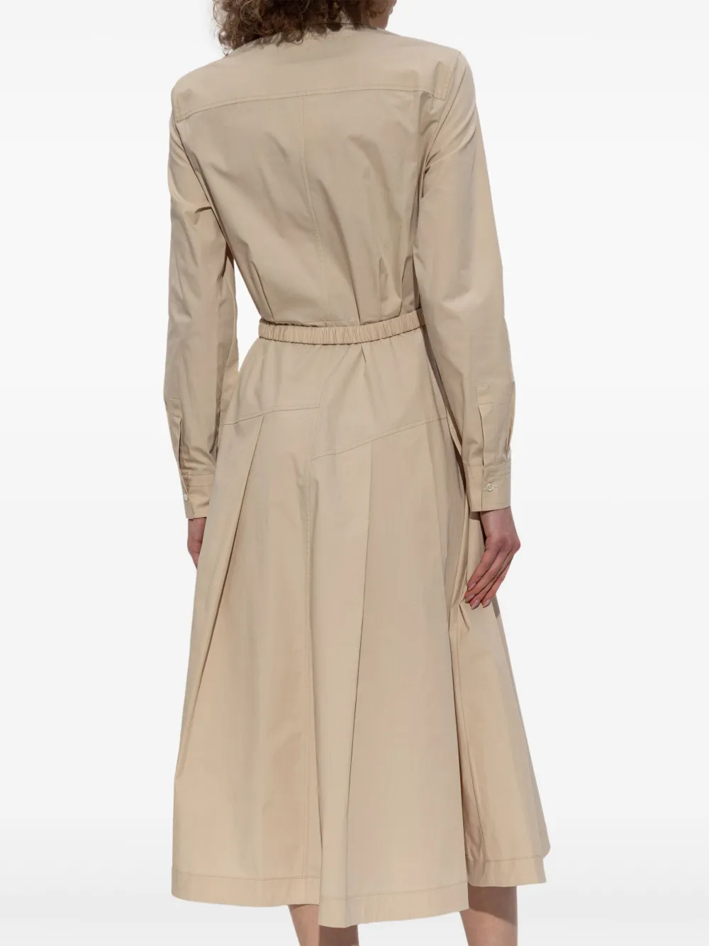 Tory Burch Midi-jurk met ceintuur Beige