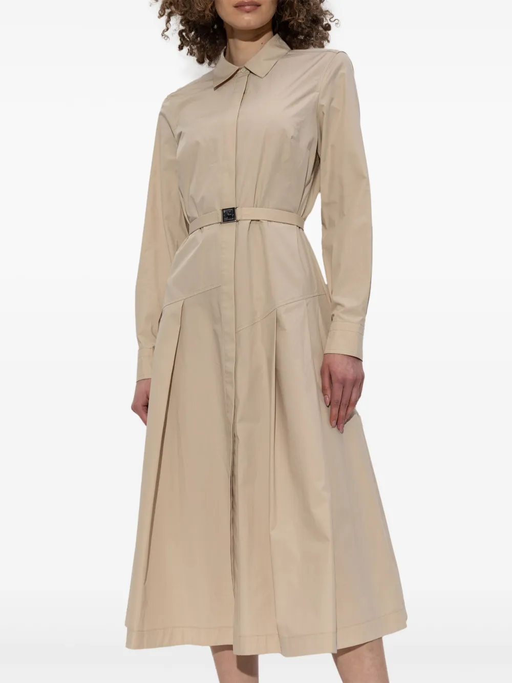 Tory Burch Midi-jurk met ceintuur Beige