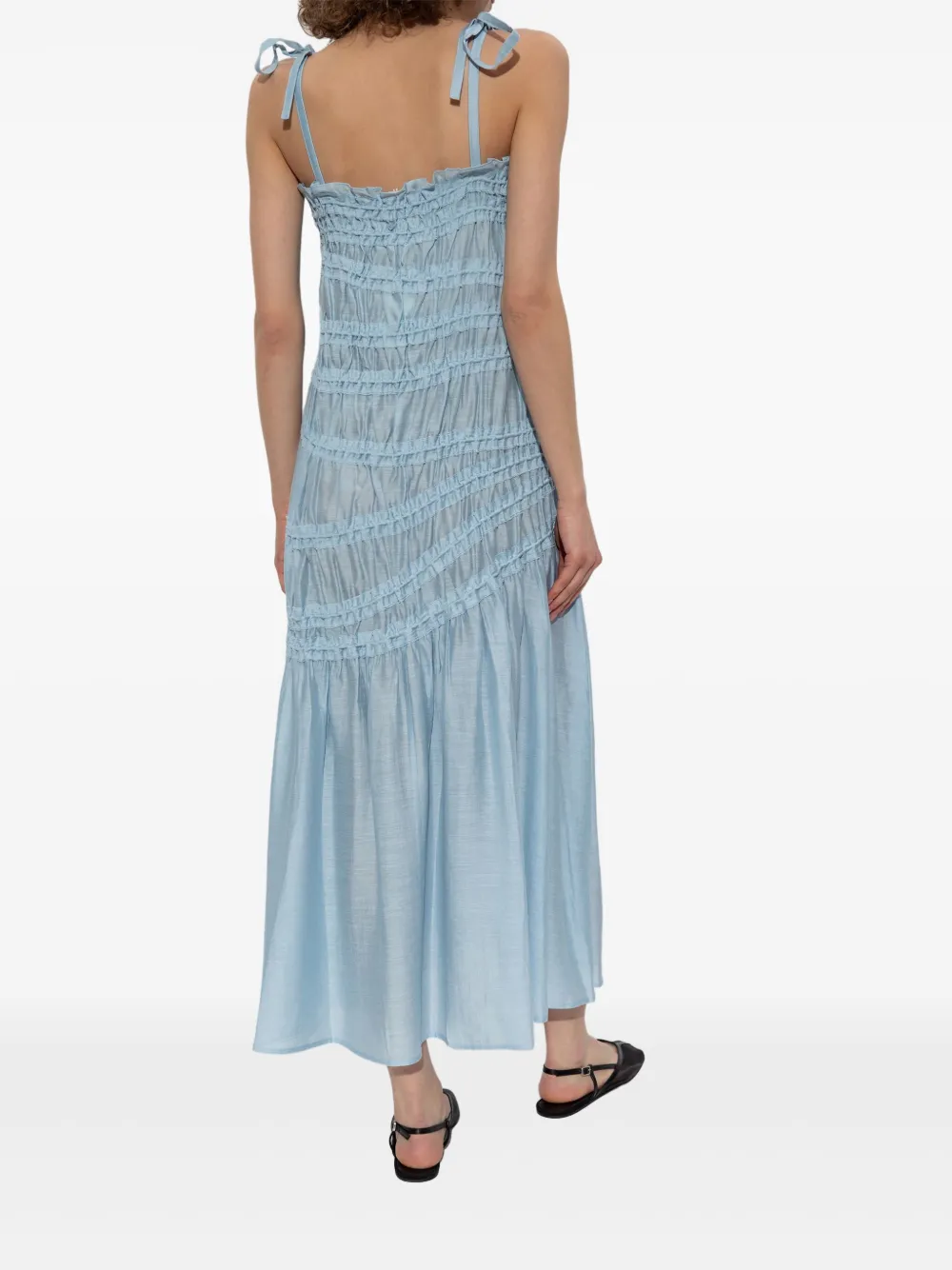 Tory Burch Gelaagde midi-jurk Blauw