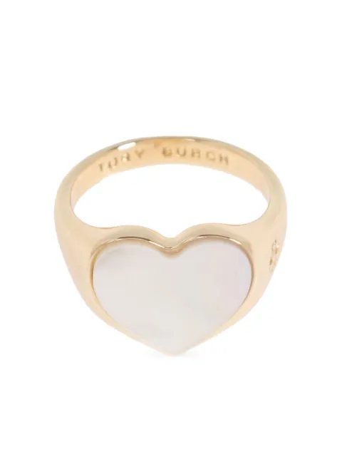 Tory Burch heart-motif ring