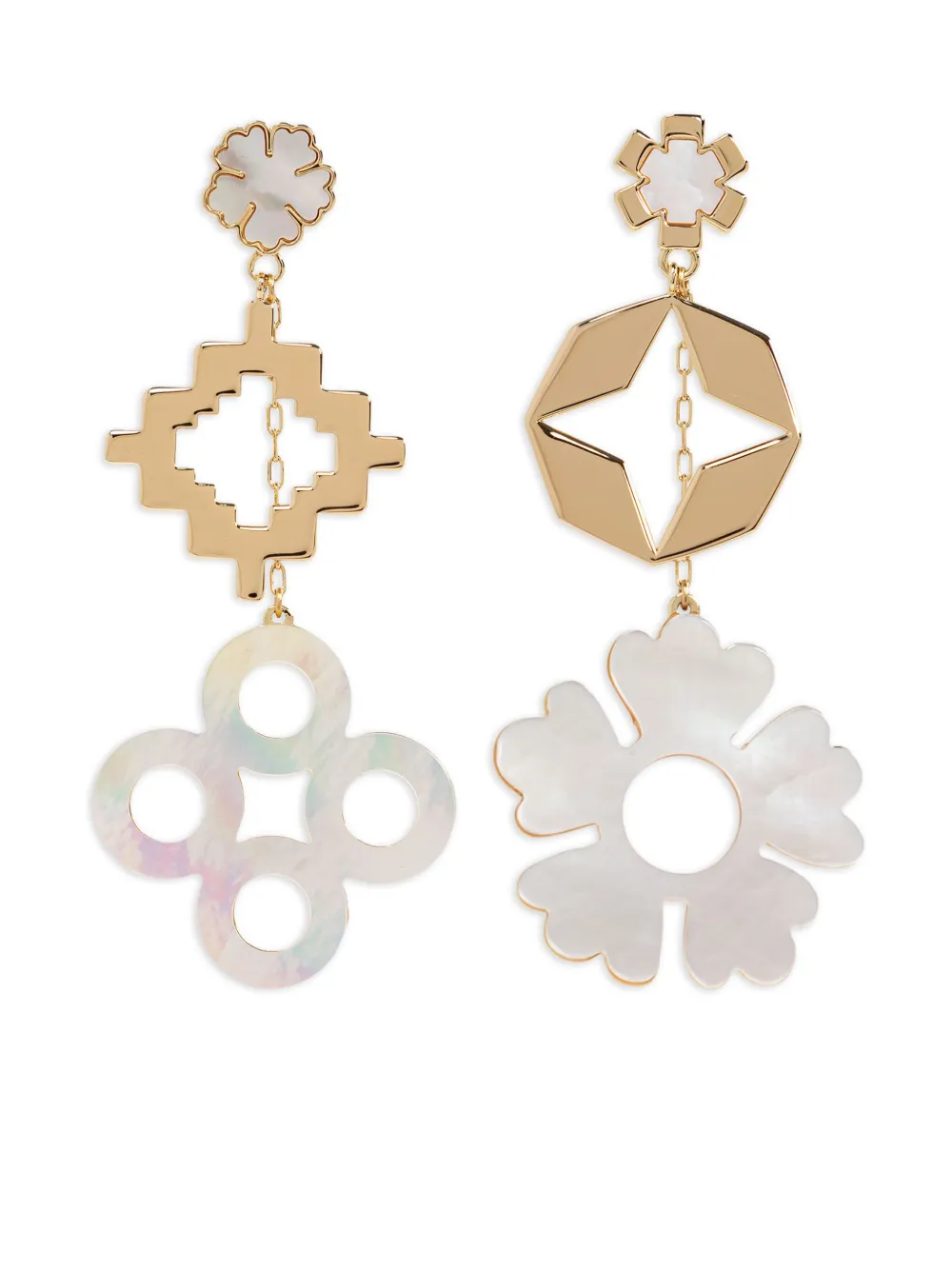 Tory Burch マザーオブパール ピアス - ゴールドトーン Tory Burch マザーオブパール ピアス - ゴールドトーン