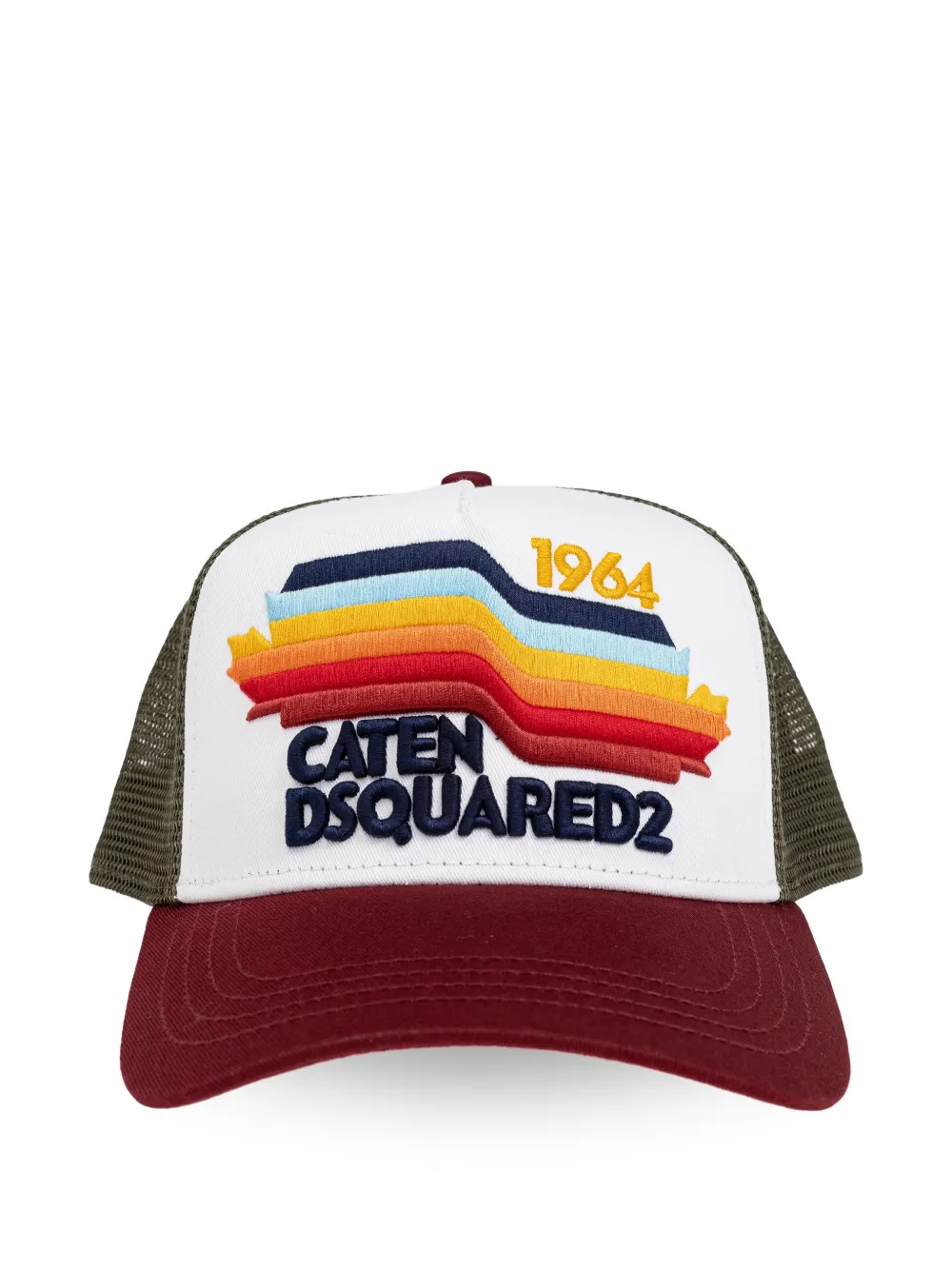 DSQUARED2 logo-embroidered trucker baseball cap | Green | Image 1