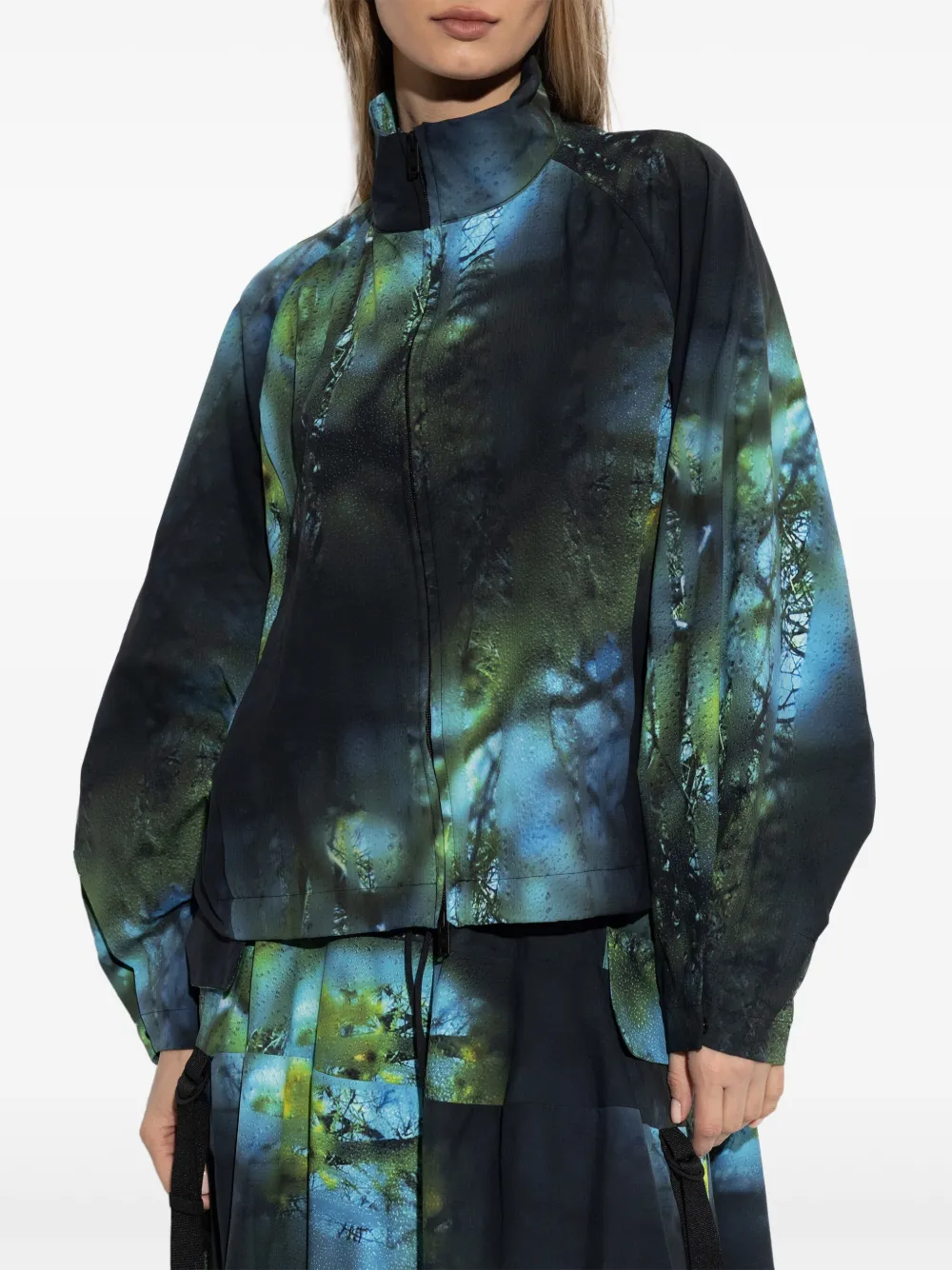Y-3 Jack met grafische print Zwart