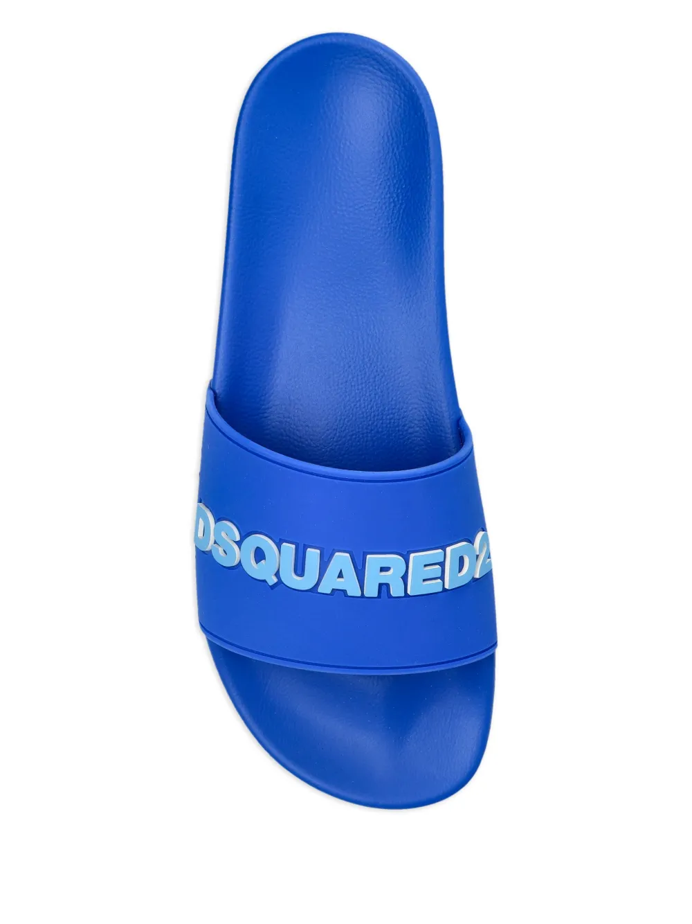 DSQUARED2 Slippers met logo-reliëf Blauw