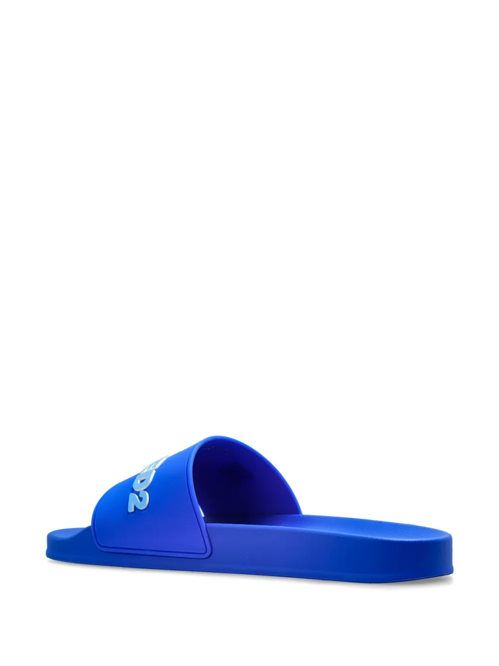 DSQUARED2 Slippers met logo-reliëf Blauw