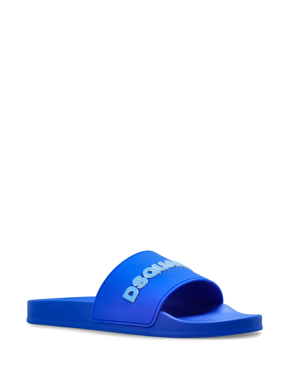 DSQUARED2 Slippers met logo-reliëf - Blauw