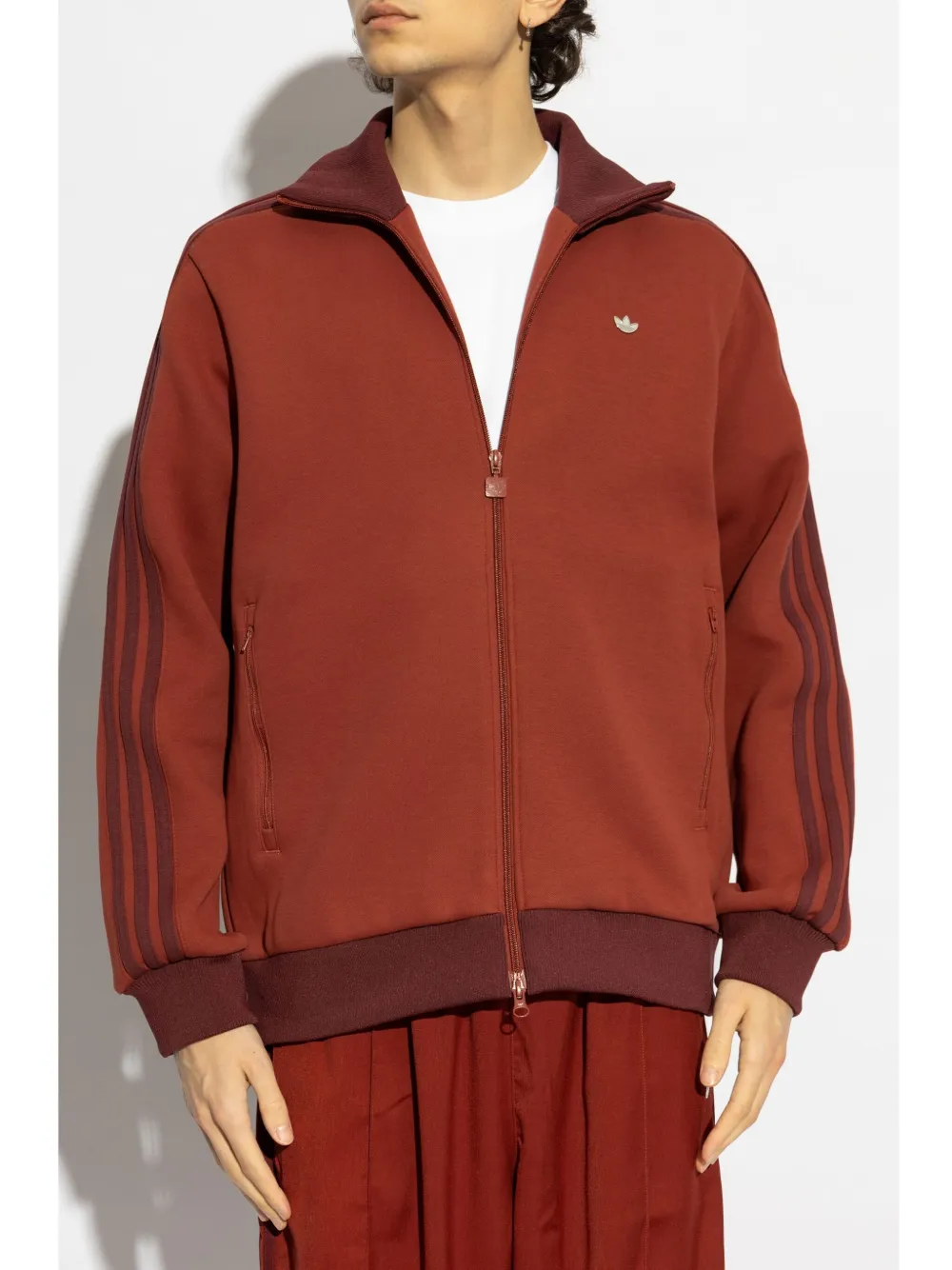 adidas Sweater met logoplakkaat Rood