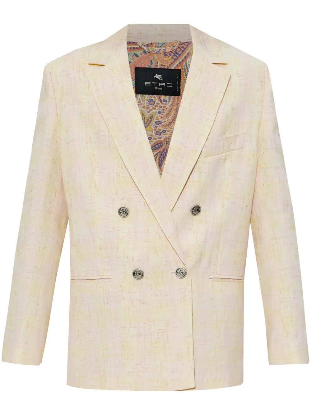 ETRO double-breasted blazer Beige