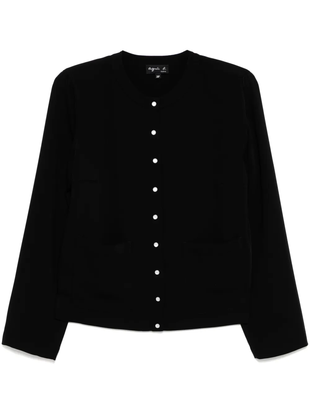 agnès b.  camisa con cuello redondo | negro | Image 1