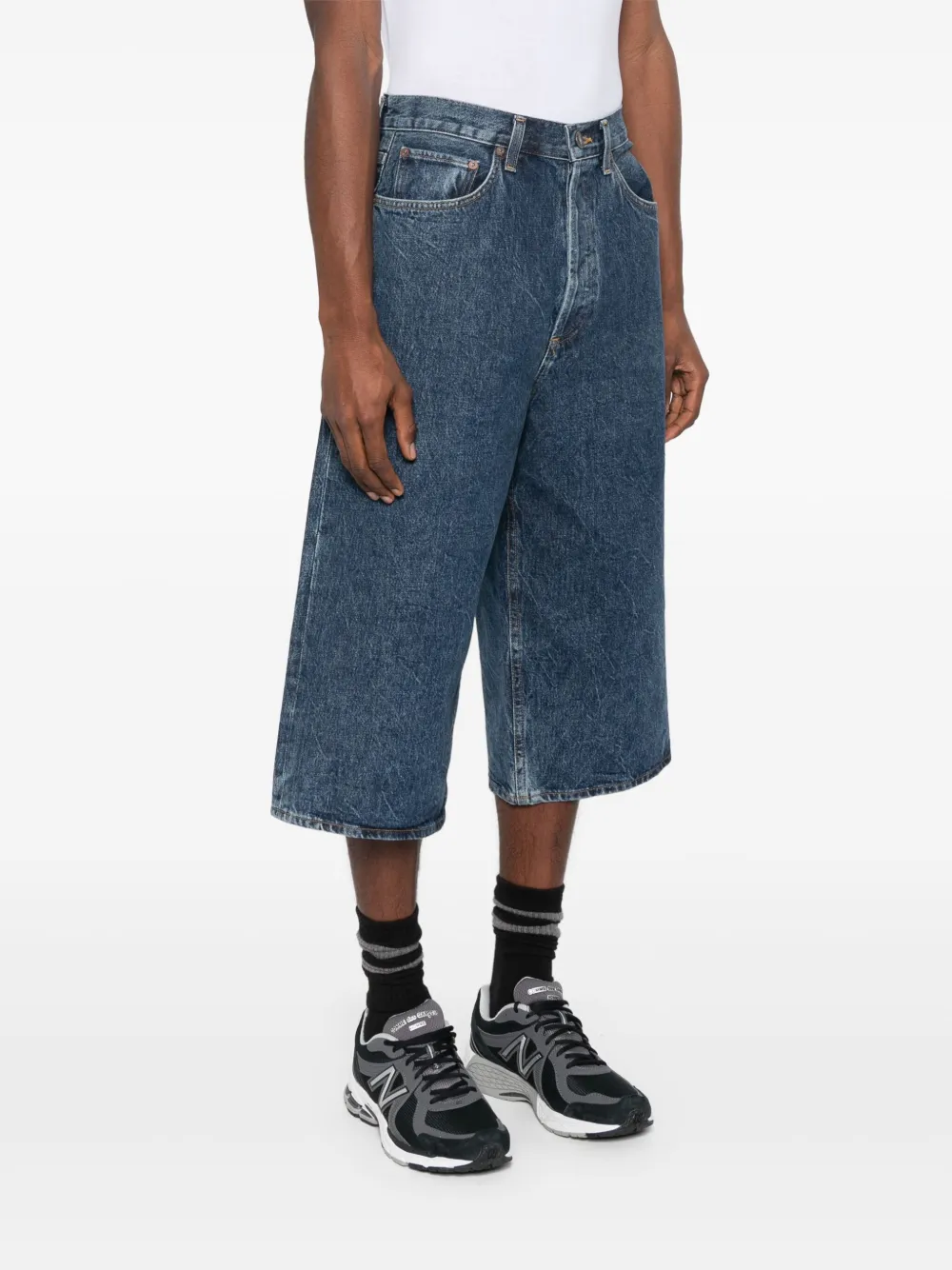 AGOLDE Beesley shorts Blauw