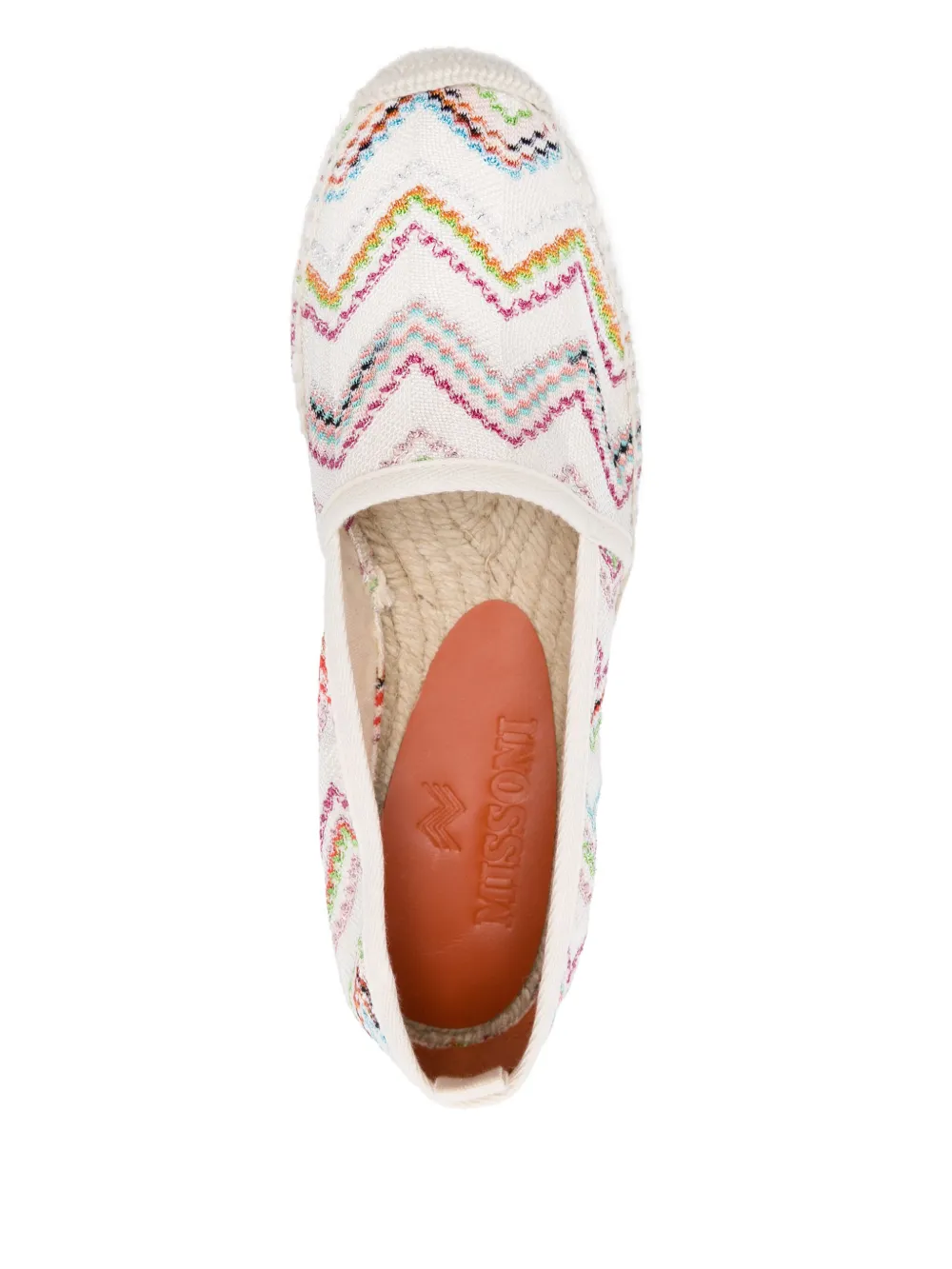 Missoni Espadrilles met zigzag-patroon Beige