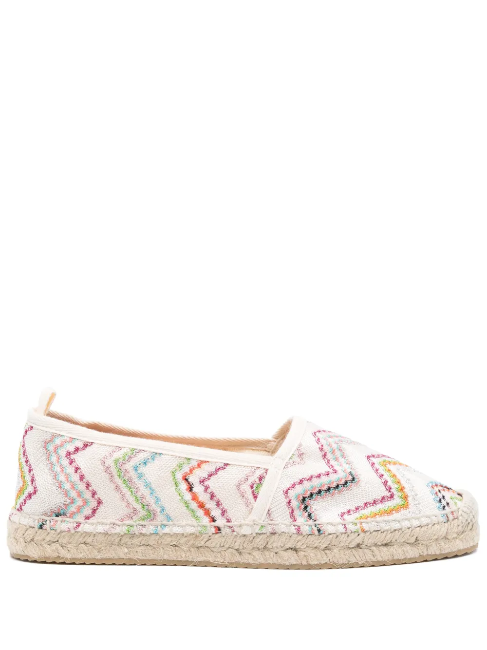 Missoni Espadrilles met zigzag-patroon Beige