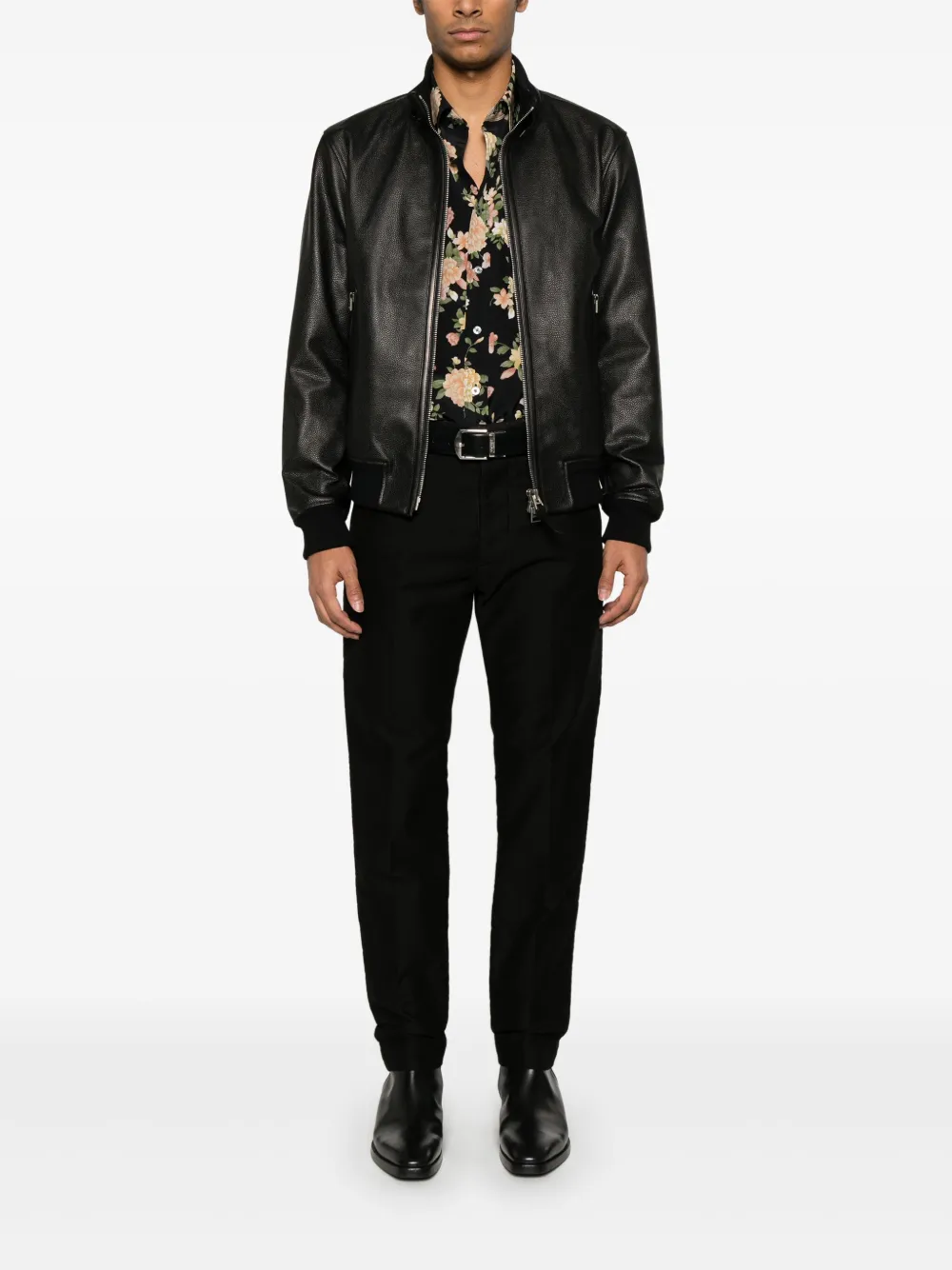 TOM FORD leather jacket - Zwart