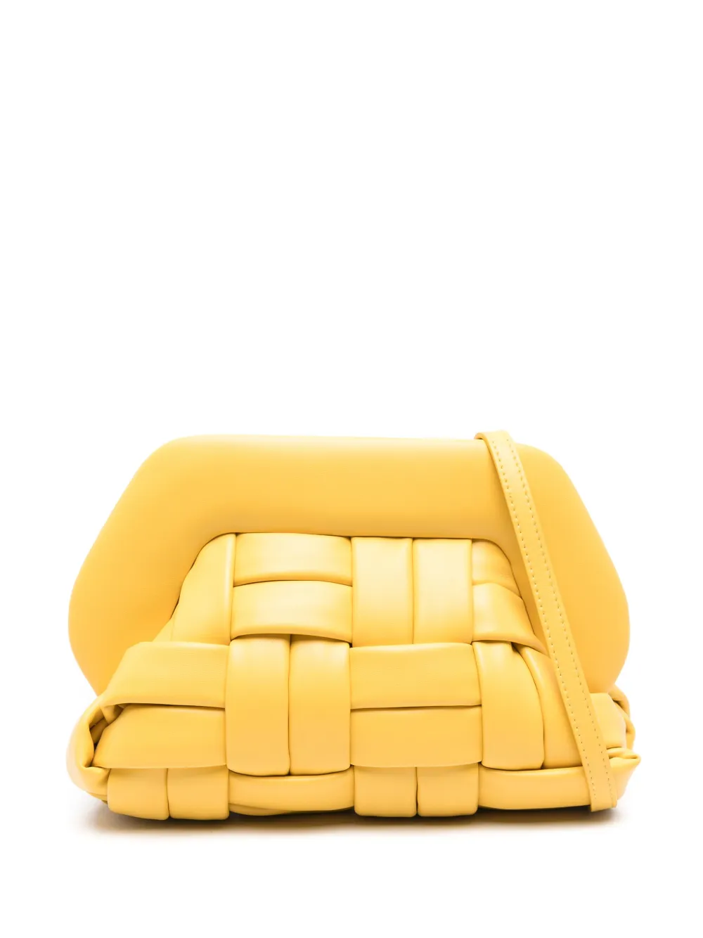 Themoirè Tia Weaved clutch bag | Yellow | Image 1