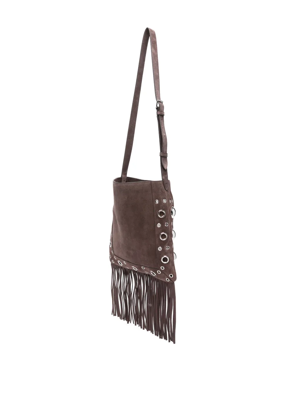 Valentino Garavani Crossbodytas met franje detail Bruin