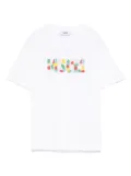 MSGM Kids bead-logo T-shirt - White