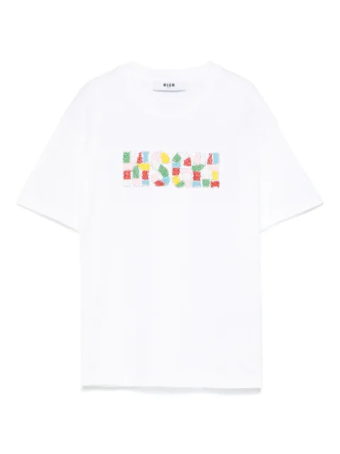 MSGM Kids playera con logo y cuenta