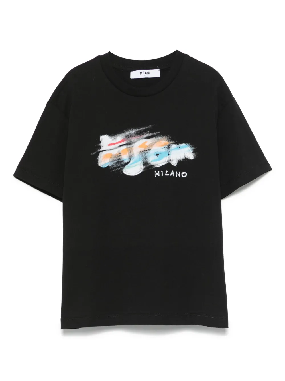 MSGM Kids playera con logo estampado | negro | Image 1