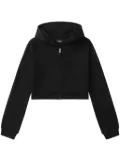 We11done cotton zip-up hoodie - Black