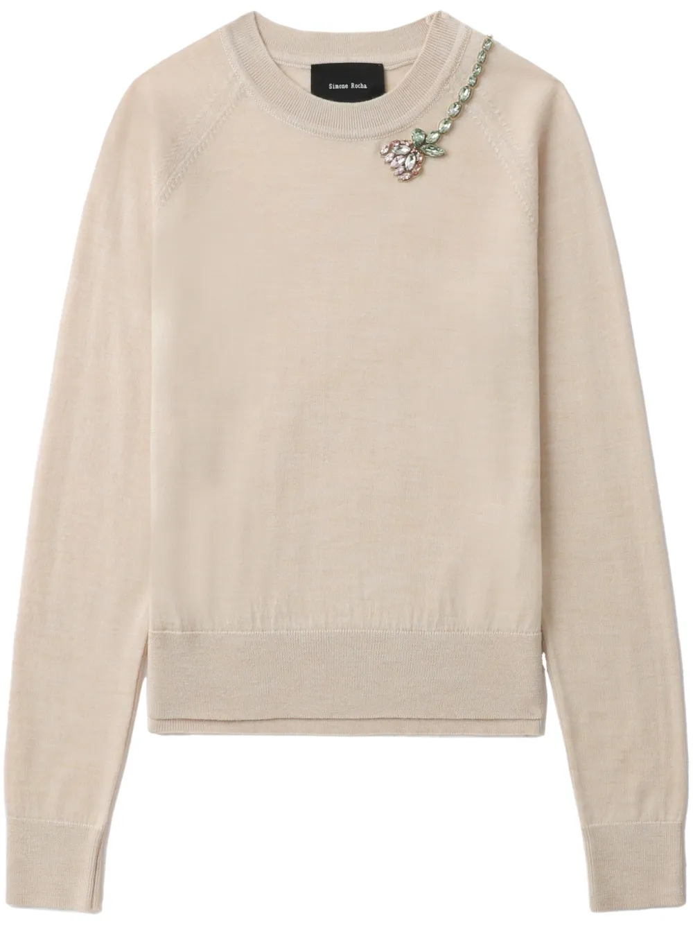 Embellished Flower jumper