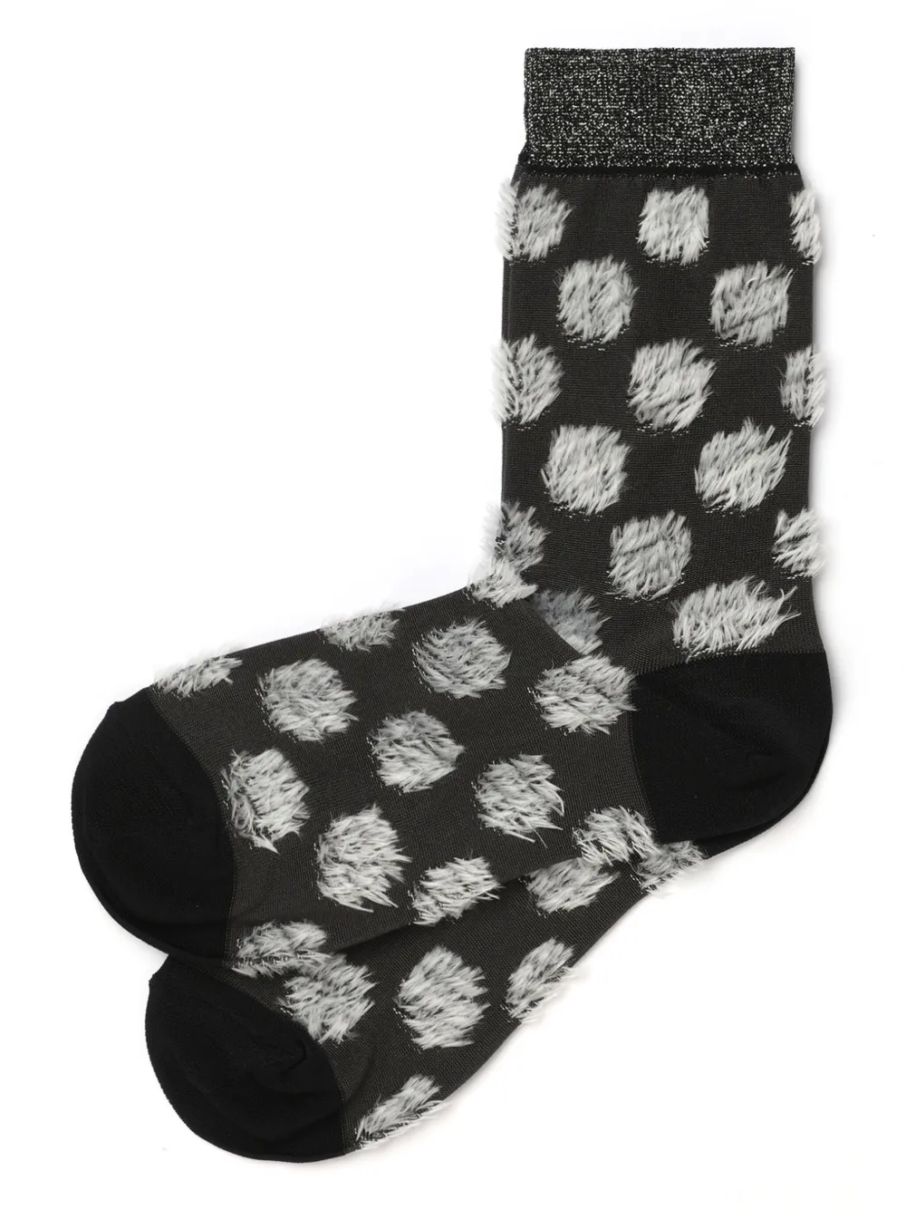 Y's Dot-print Socks In Grey