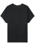 Y's perforated T-shirt - Black
