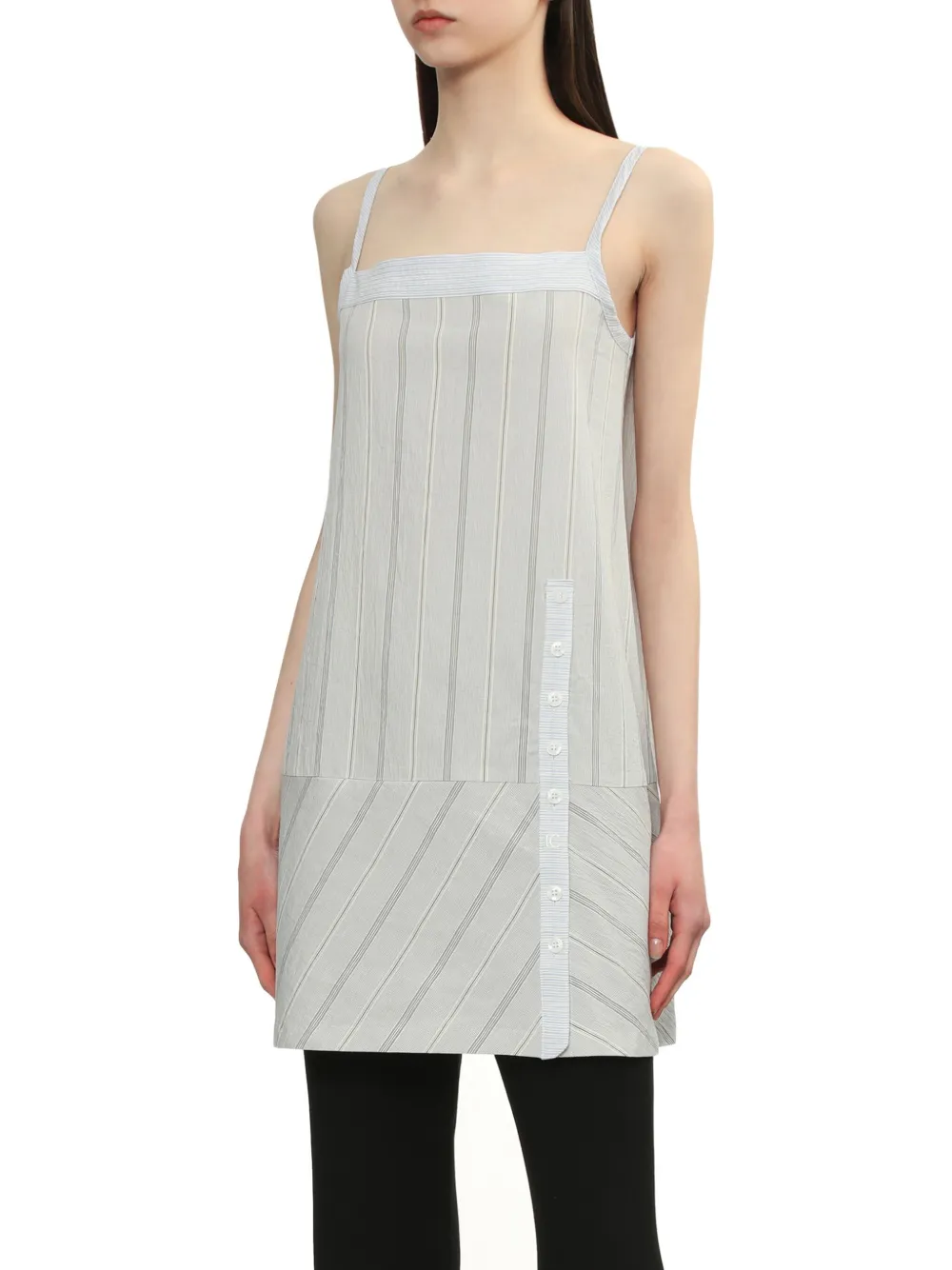 Low Classic Katoenen jurk Blauw