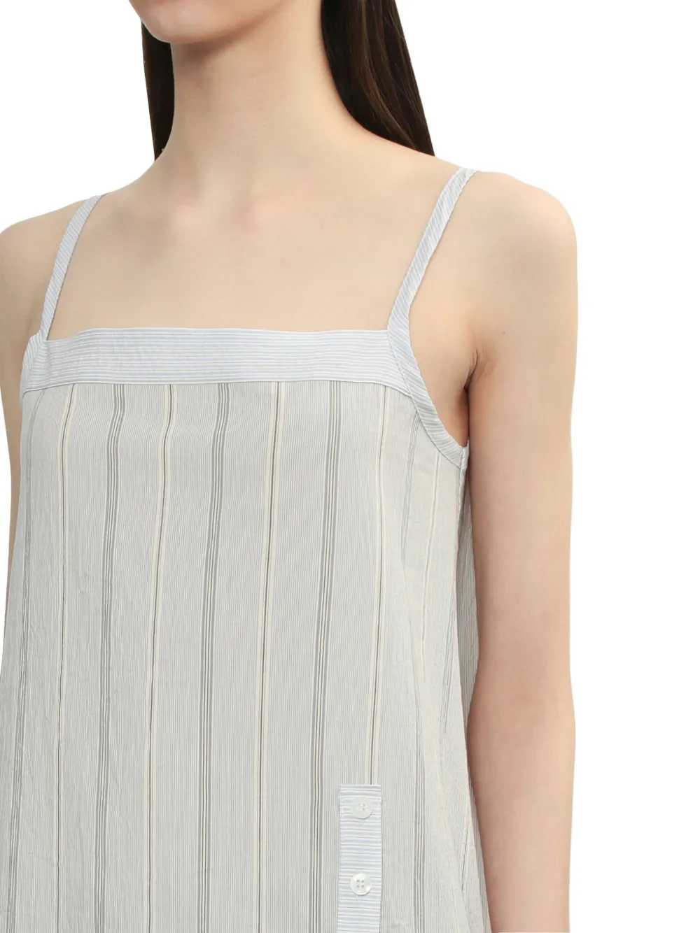 Low Classic Katoenen jurk Blauw
