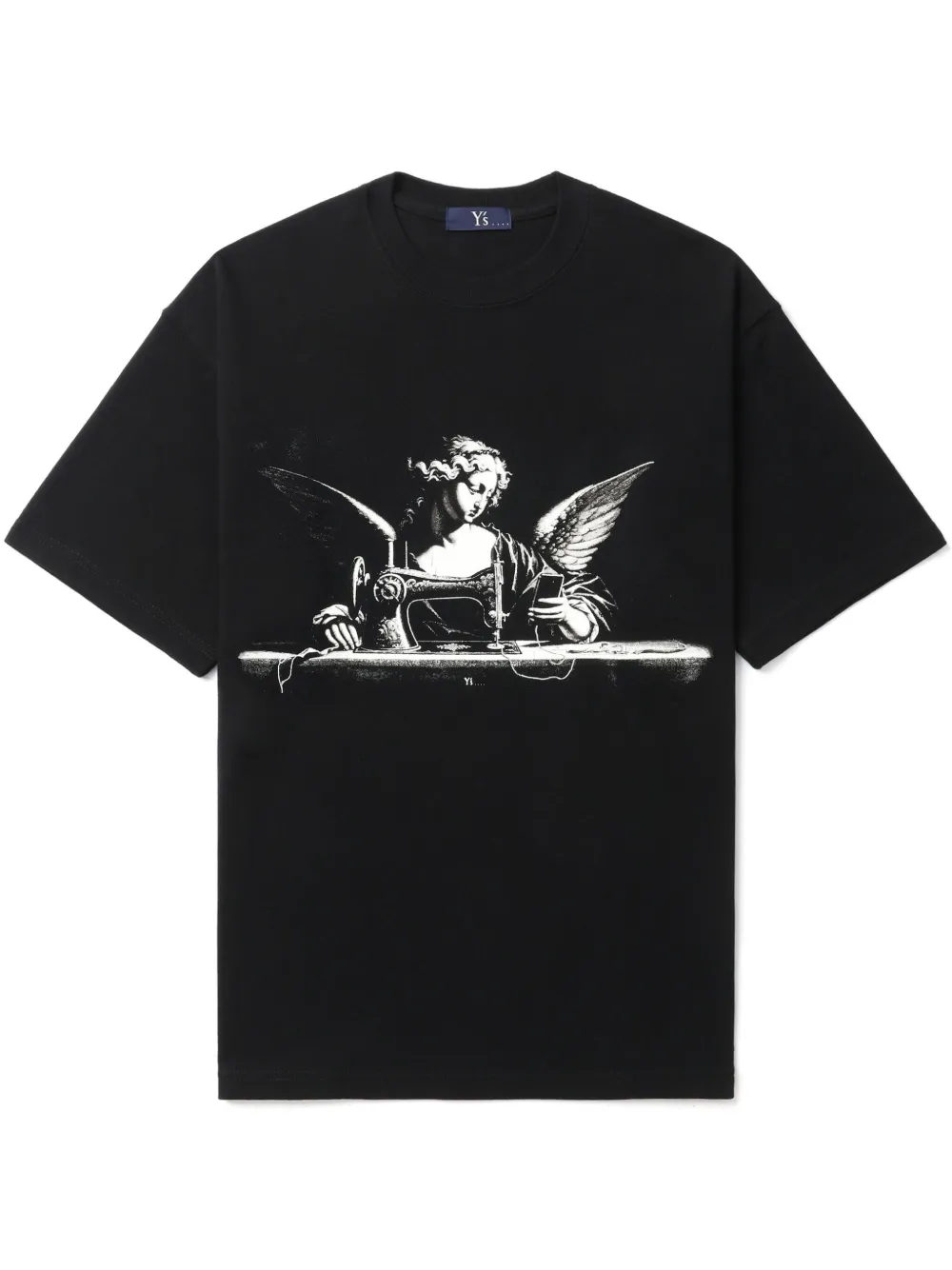 Y's T-shirt met grafische print Zwart