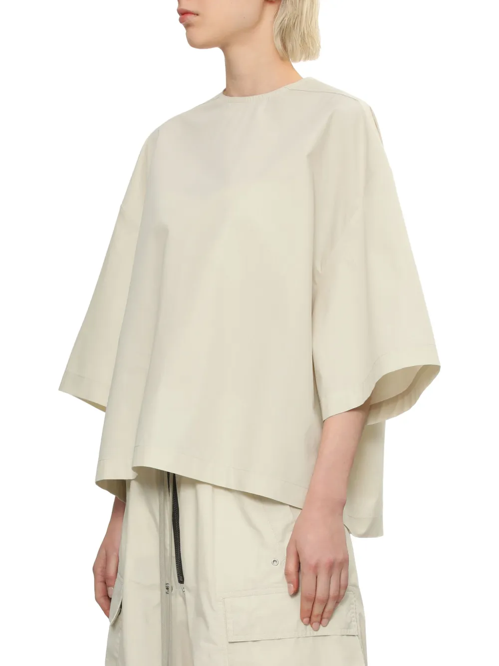 Rick Owens T-shirt met oversized mouwen Wit