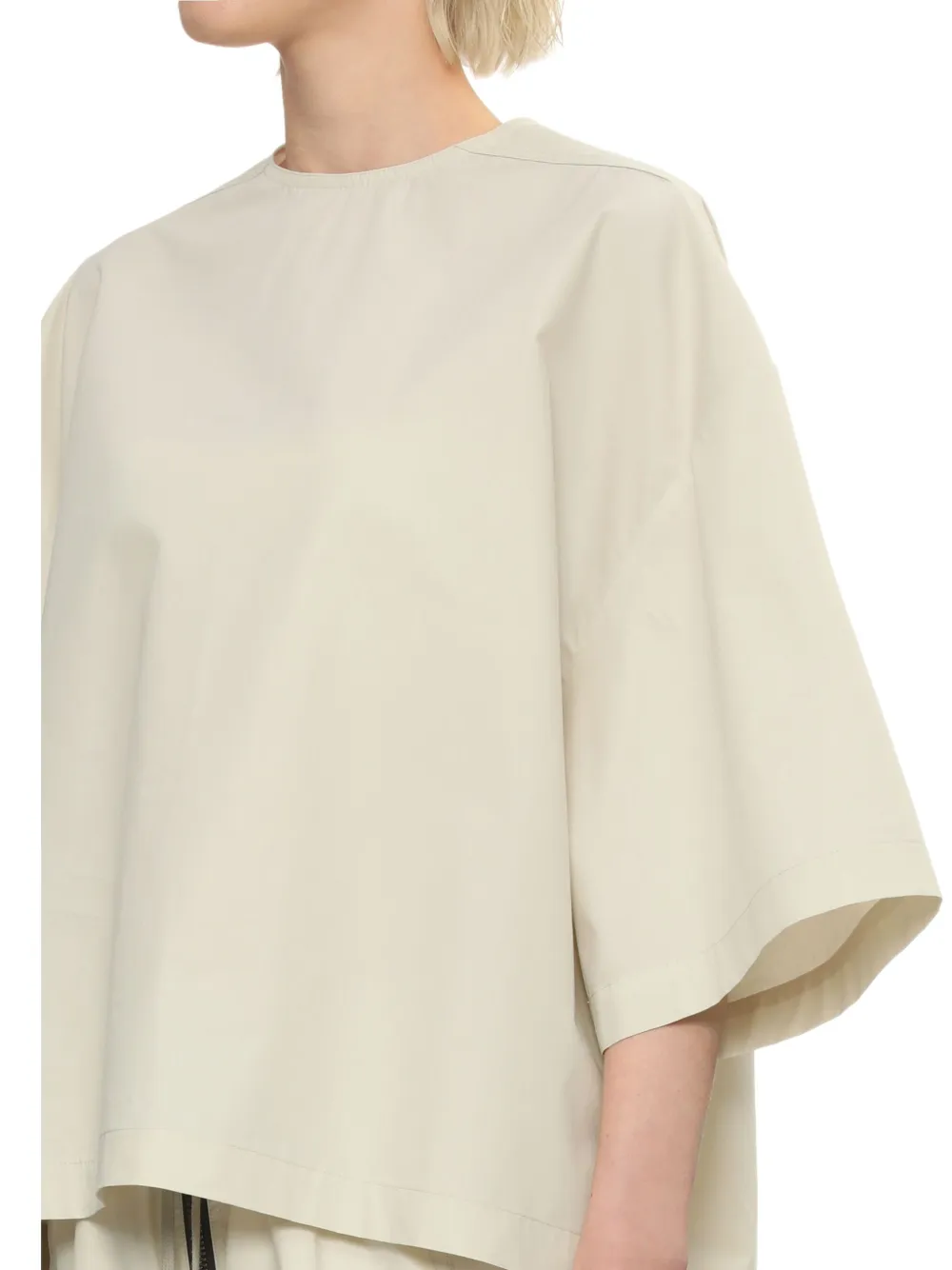 Rick Owens T-shirt met oversized mouwen Wit